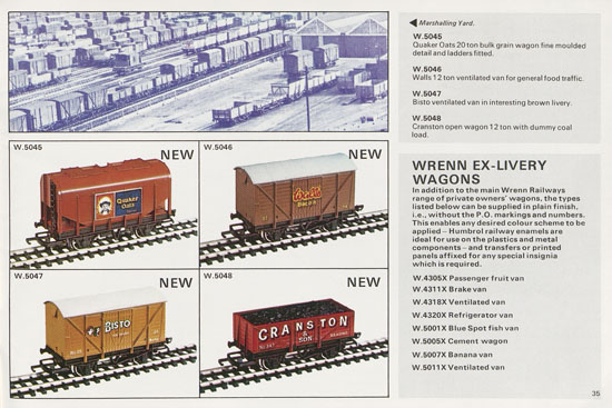 Wrenn Railways catalogue 1978