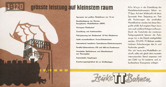 Zeuke-Bahnen Katalog 1959-1960