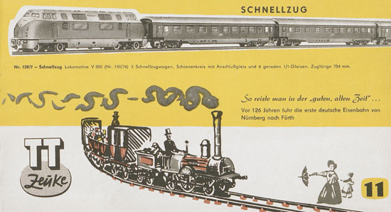 Zeuke-Bahnen Katalog 1961/1962