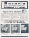 Bavaria Puppenwagen-Neuheiten 1933