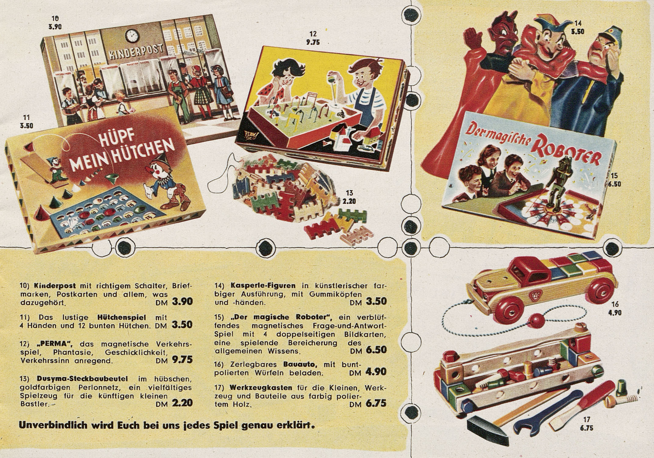 Conrad-antiquario Karstadt Spielwaren-Katalog Dezember 1955