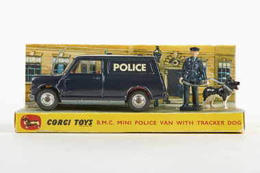 Corgi Toys 448 B.M.C. Mini Police Van OVP