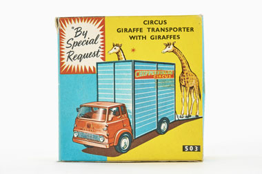 Corgi Toys 503 Circus Giraffe transporter with giraffes OVP