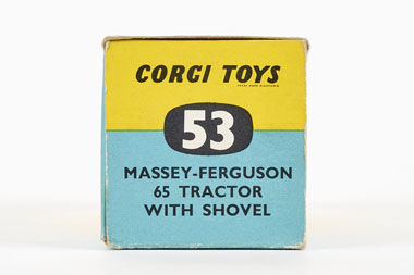 Corgi Toys 53 Massey-Ferguson 65 Tractor with shovel OVP
