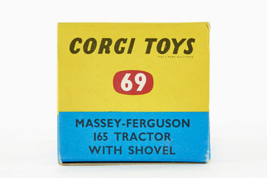 Corgi Toys 69 Massey Ferguson 165 Tractor with shovel OVP
