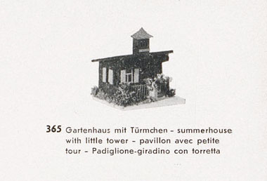 Creglinger Nr. 365 Gartenhaus mit Türmchen