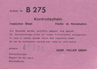 Faller B-275
