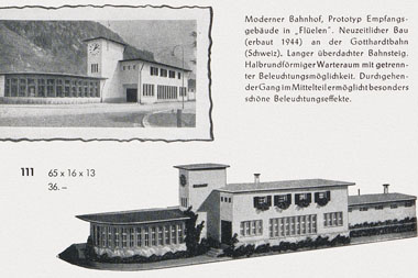 Faller Fertigmodell Nr. 111 Moderner Bahnhof Flüelen
