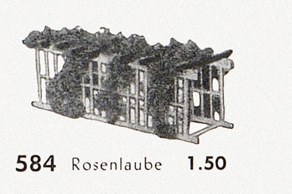 Faller Fertigmodell Nr. 584 Rosenlaube