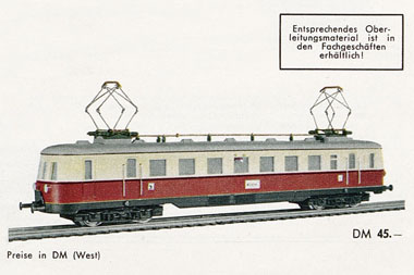 Fleischmann Nr. 1370 R Elektrischer Triebwagen Spur H0