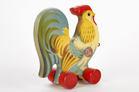 Gecevo Holzspielzeug Hahn, Gecevo wooden rooster