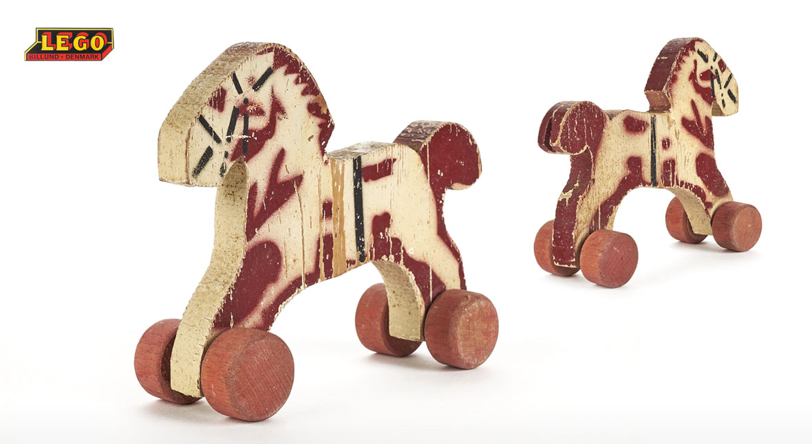 Lego Holzspielzeug Pferd, Lego wooden horse