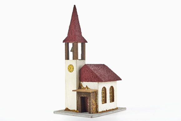 Neuffen Nr. 389 Kleine Dorfkirche rote Variante