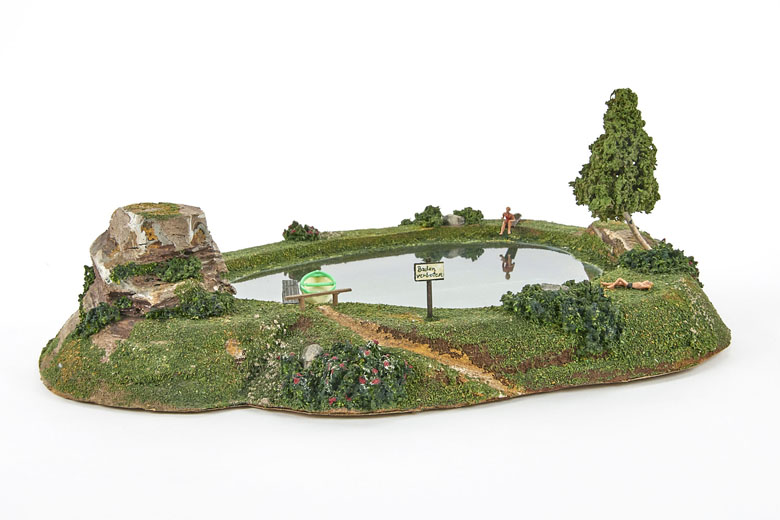 Preiser Nr. 1001 Landschaft mit Teich und Hügel