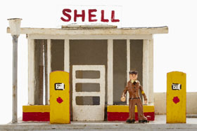 Preiser Nr. 1020 Shell-Tankstelle