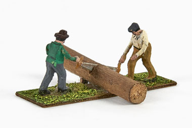 Preiser Figur Nr. 413 2 Holzarbeiter