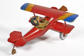 Tucher & Walther 10075-1 Flugzeug mit Hermann Teddy