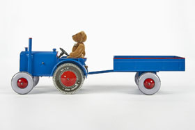 Tucher & Walther 100775 Traktor mit Anhänger mit Hermann Teddy