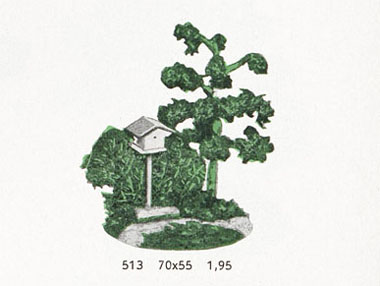 VAU-PE Nr. 513 Landschaftsgruppe Birke mit Vogelhaus
